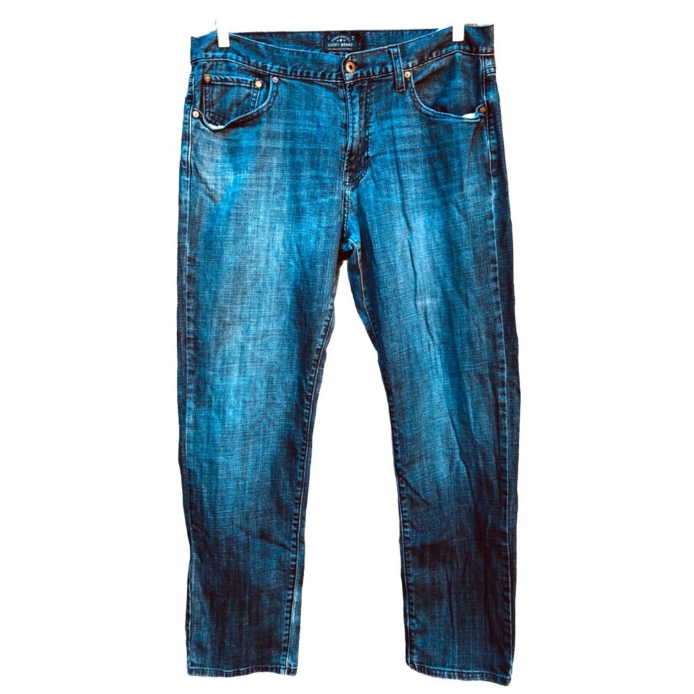 Lucky Brand Mens Handcrafted Medium Wash Jeans Size 36x32